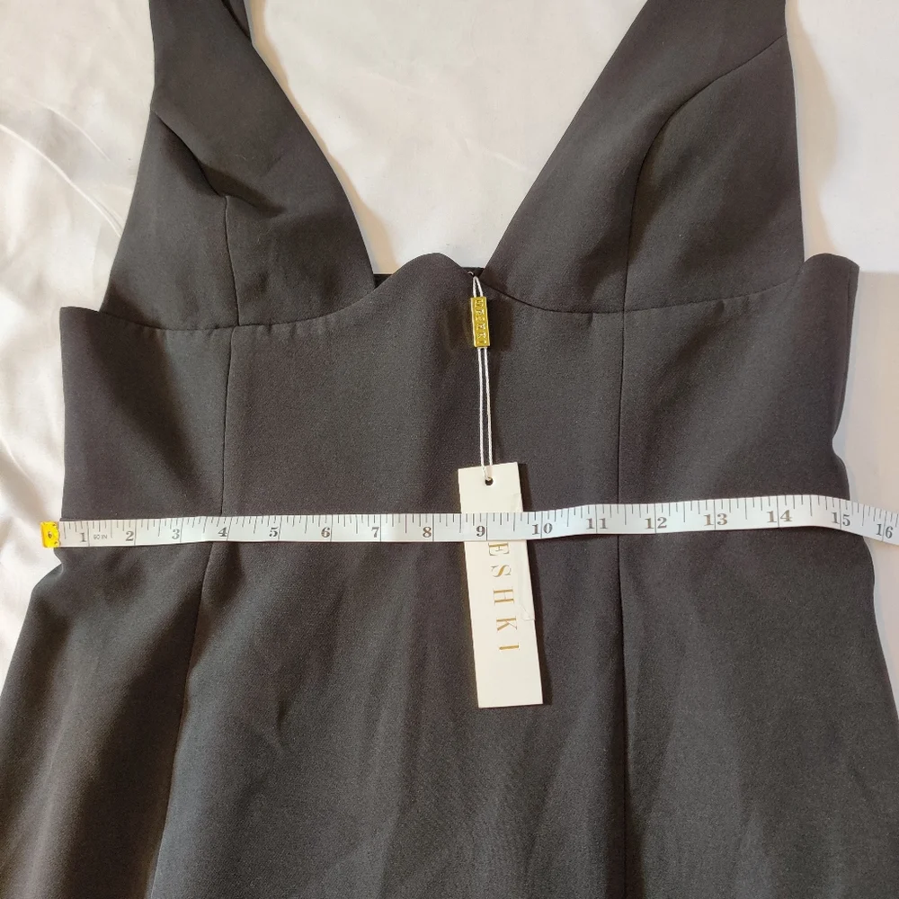 Meshki NWT Women Black Lillian Gown Dress - Picture 6 of 12